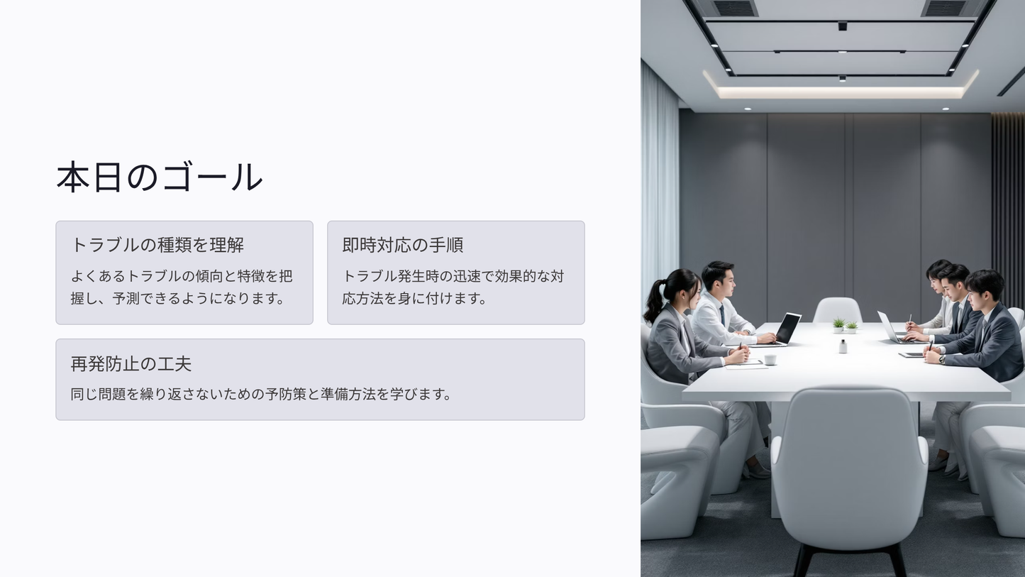 オンライン講座トラブル対応マニュアル(接続・音声・遅刻)