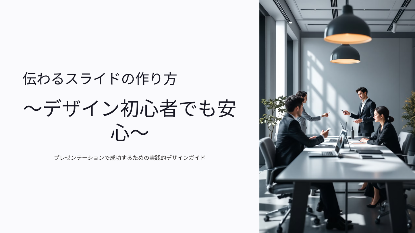 伝わるスライドの作り方：デザイン初心者でも安心