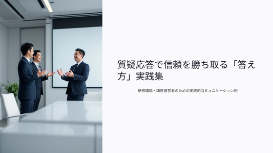 質疑応答で信頼を勝ち取る「答え方」実践集